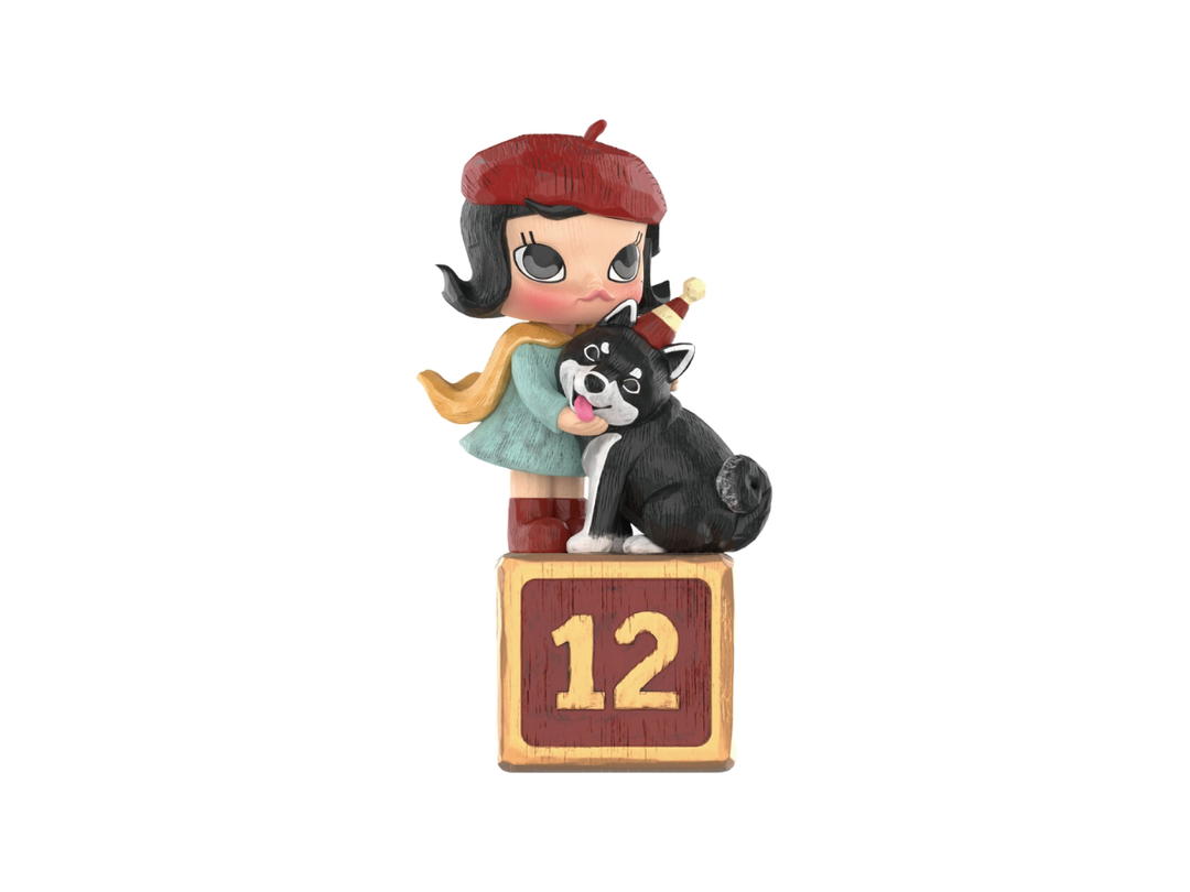 Pop Mart Pop Mart With You for 12 Years (Original ver.) (MOLLY Anniversary Statues Classical Retro Series Figures)