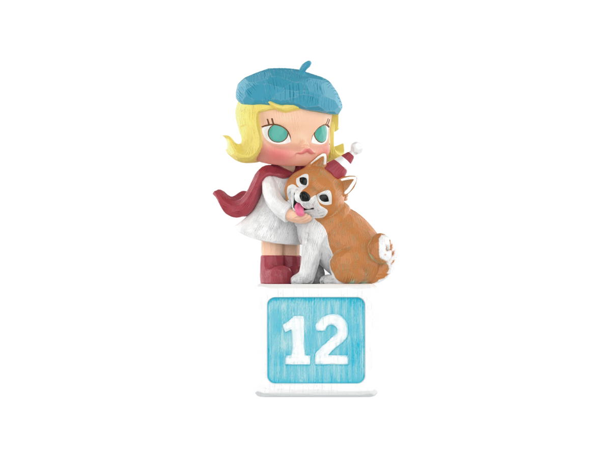 Pop Mart Pop Mart With You for 12 Years (Special ver.) (MOLLY Anniversary Statues Classical Retro Series Figures)