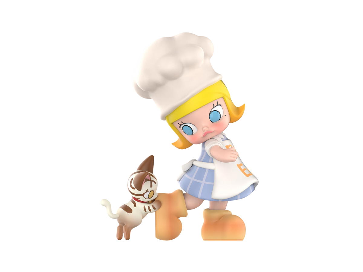 Pop Mart (เช็คการ์ด) Pop Mart Yummy Bread Shoes (Molly Carb Lover Series Figures)