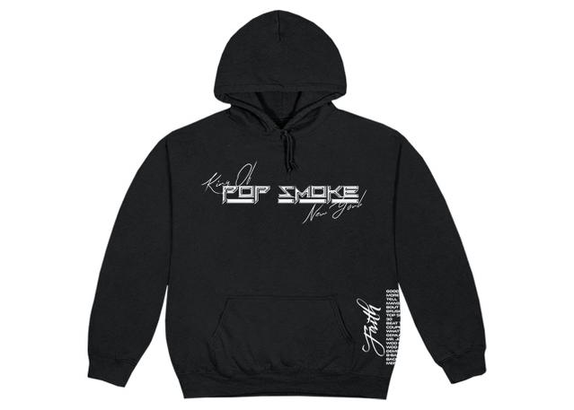 Pop Smoke Pop Smoke x Vlone Faith King of New York Hoodie Black - view 1