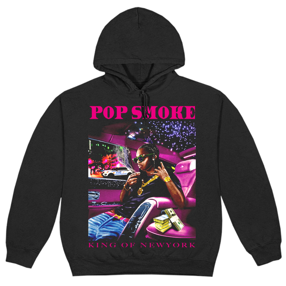 Pop Smoke Pop Smoke x Vlone King Of NY Hoodie Black