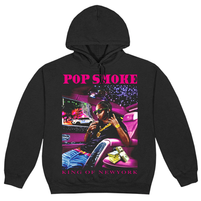 Pop Smoke Pop Smoke x Vlone King Of NY Hoodie Black - view 1