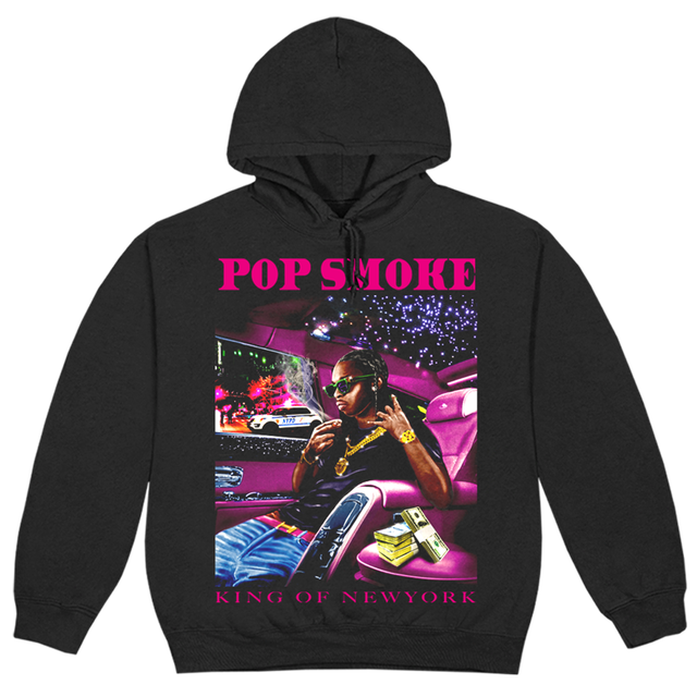 Pop Smoke Pop Smoke x Vlone King Of NY Hoodie Black - view 2