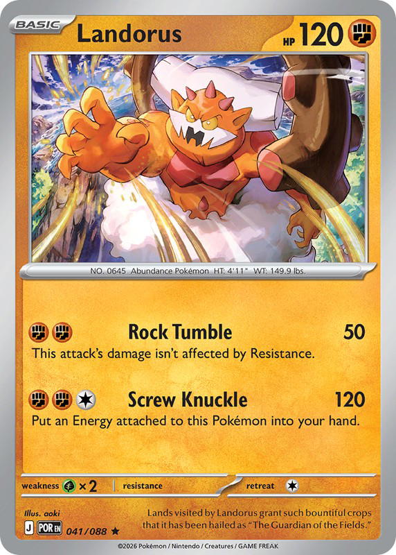 Pokemon Pokemon Landorus R [POR 041/088] Mega Evolution "Perfect Order" (EN)