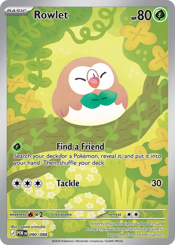 Pokemon Pokemon Rowlet IR [POR 090/088] Mega Evolution "Perfect Order" (EN)