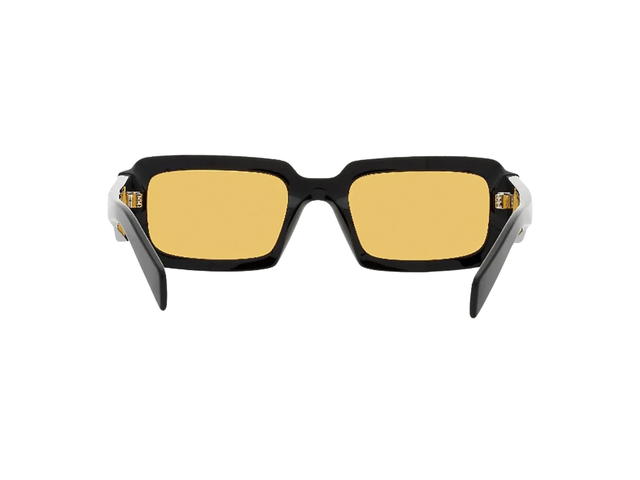 Prada Prada Symbole Sunglasses In Black Frame With Yellow Lenses - view 4
