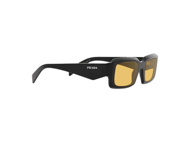 Prada Prada Symbole Sunglasses In Black Frame With Yellow Lenses - view 5