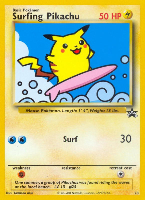 Pokemon Pokemon Surfing Pikachu PROMO [PR 28] Base "Wizards Black Star Promos" (EN)