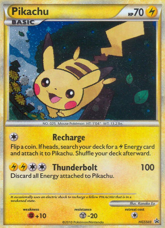 Pokemon Pokemon Pikachu PROMO [PR-HS HGSS03] HeartGold & SoulSilver "HGSS Black Star Promos" (EN)