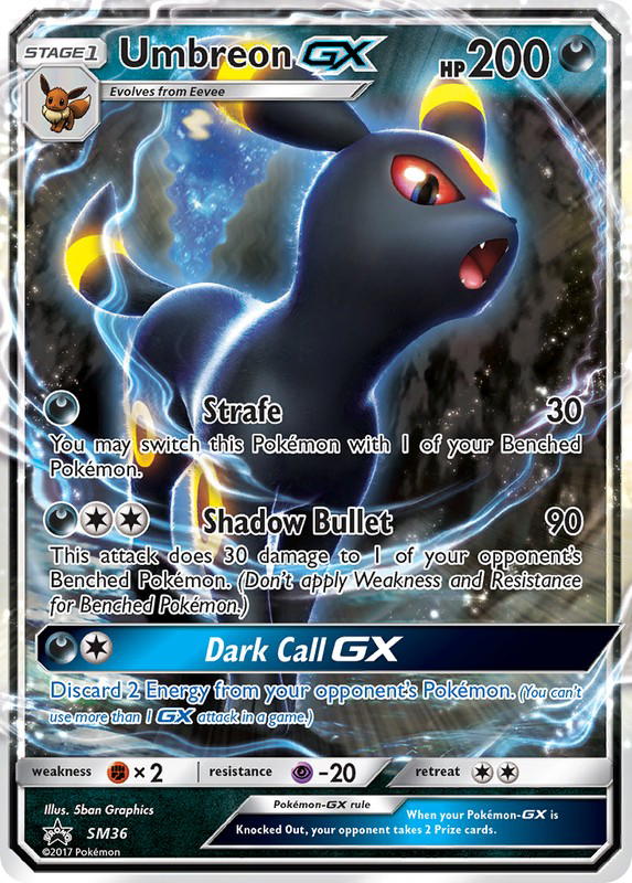 Pokemon Pokemon Umbreon-GX PROMO [PR-SM SM36] Sun & Moon "SM Black Star Promos" (EN)