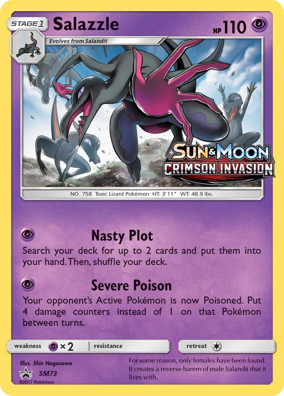 Pokemon Pokemon Salazzle PROMO [PR-SM SM73] Sun & Moon "SM Black Star Promos" (EN)