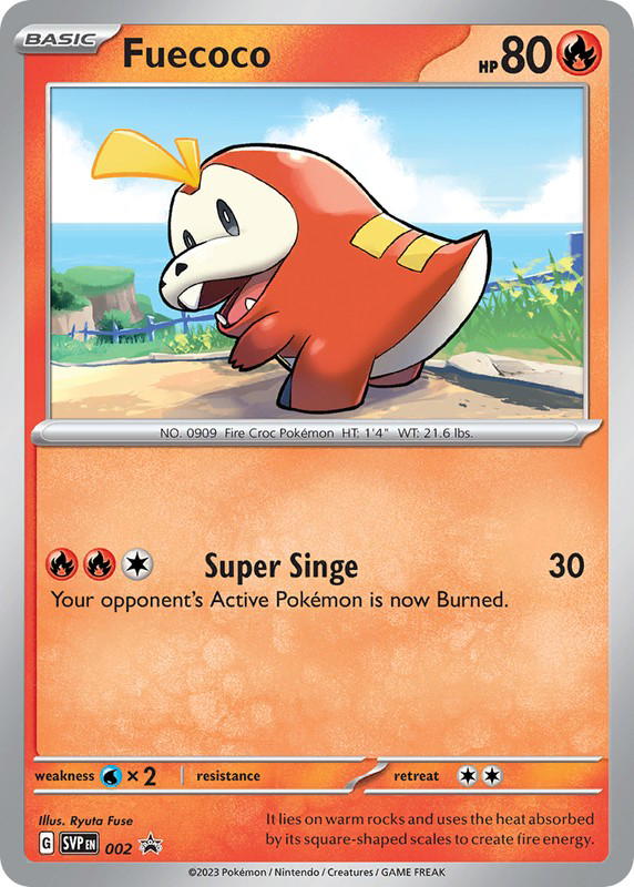 Pokemon Pokemon Fuecoco PROMO [PR-SV 002] Scarlet & Violet "Scarlet & Violet Black Star Promos" (EN)