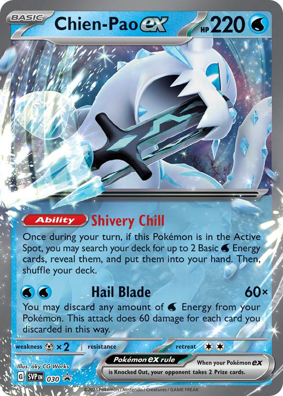 Pokemon Pokemon Chien-Pao ex PROMO [PR-SV 030] Scarlet & Violet "Scarlet & Violet Black Star Promos" (EN)