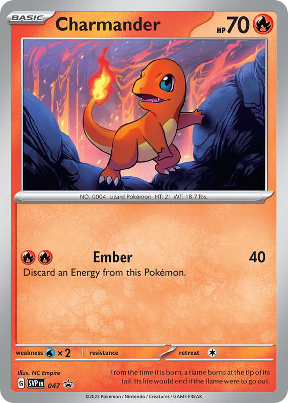 Pokemon Pokemon Charmander PROMO [PR-SV 047] Scarlet & Violet "Scarlet & Violet Black Star Promos" (EN)