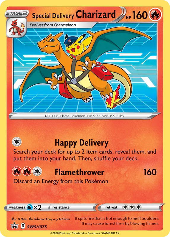 Pokemon Pokemon Special Delivery Charizard PROMO [PR-SW SWSH075] Sword & Shield "SWSH Black Star Promos" (EN)