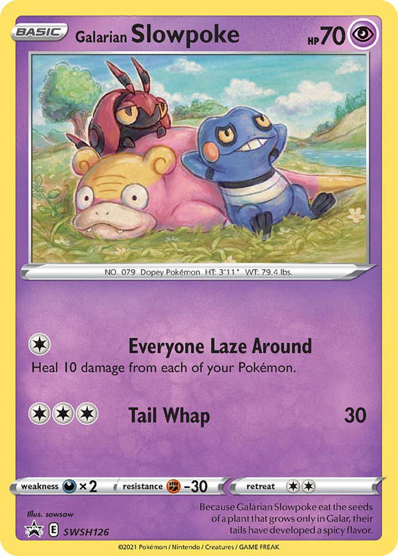 Pokemon Pokemon Galarian Slowpoke PROMO [PR-SW SWSH126] Sword & Shield "SWSH Black Star Promos" (EN)