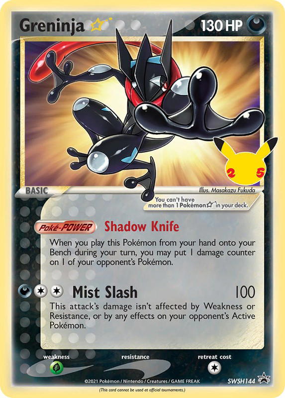 Pokemon Pokemon Greninja ☆ PROMO [PR-SW SWSH144] Sword & Shield "SWSH Black Star Promos" (EN)