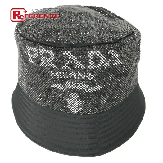 Buy PRADA 1HC137 Logo studs hat bucket hat bob hat Nylon Black/BrownBased Unused at Sasom – Authentic and Ready to Ship