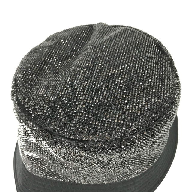 Prada PRADA 1HC137 Logo studs hat bucket hat bob hat Nylon Black/BrownBased Unused - view 4