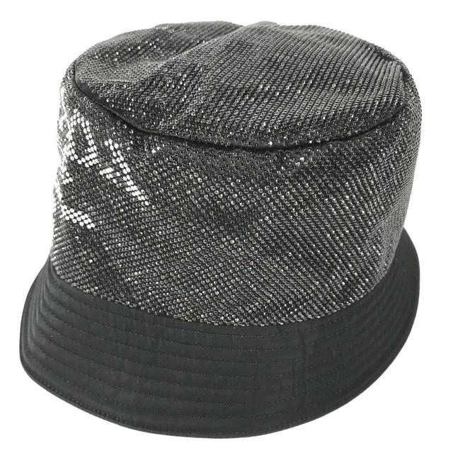 Prada PRADA 1HC137 Logo studs hat bucket hat bob hat Nylon Black/BrownBased Unused - view 5