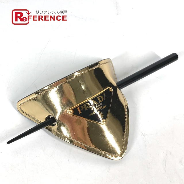Prada PRADA 1IF004 hair accessory triangle logo Hairpins Hair Picks hairpin Unused - view 1
