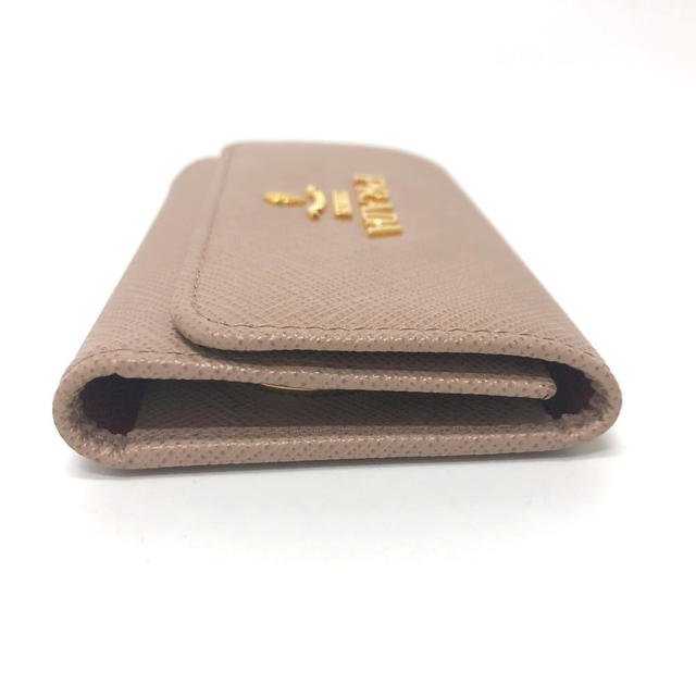 Prada PRADA 1PG004 logo 4 key rings  Key Case saffiano leather pink - view 4