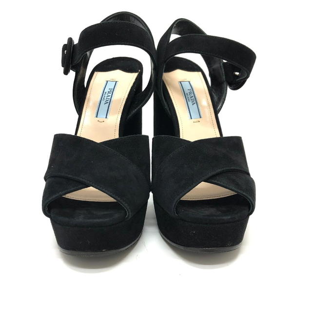 Prada PRADA 1XP882 strap  Sandals suede Black Unused - view 3