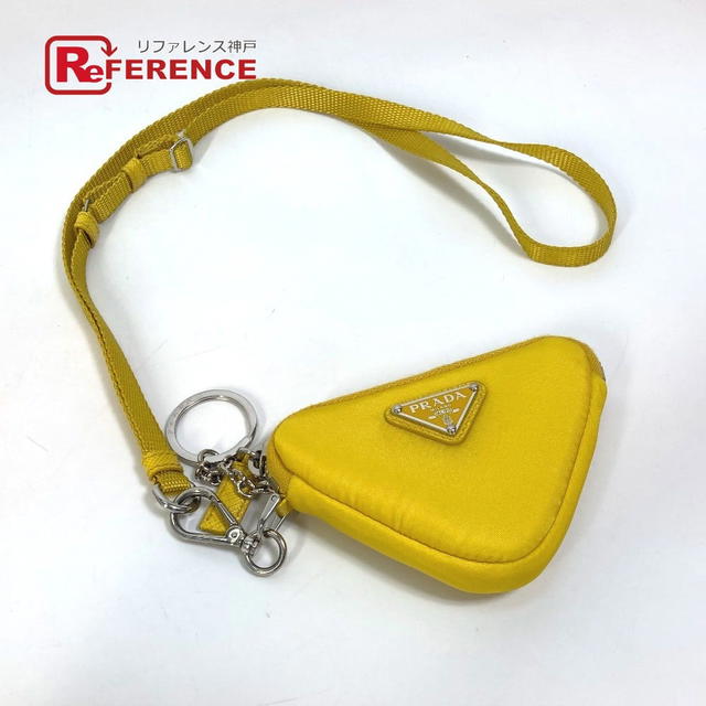 Prada PRADA 2TT140 triangular plate Re Nylon Key ring with neck strap Pouch Unused - view 1