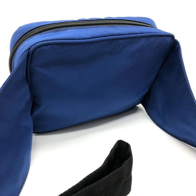 Prada PRADA 2VL001 Triangle logo Bag Waist Pouch Nylon blue/SilverHardware - view 2