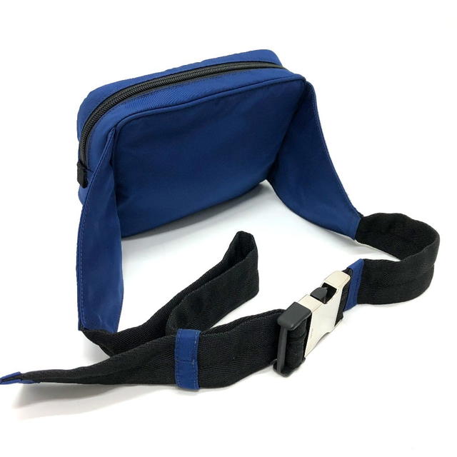 Prada PRADA 2VL001 Triangle logo Bag Waist Pouch Nylon blue/SilverHardware - view 4