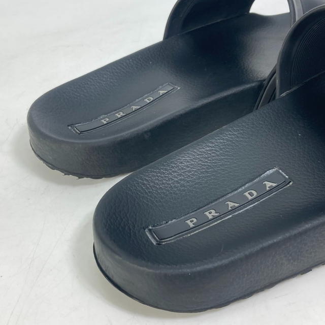 Prada PRADA 4X3102 logo Shoes Shower Sandals Pool Sandals Sandals rubber Black - view 4