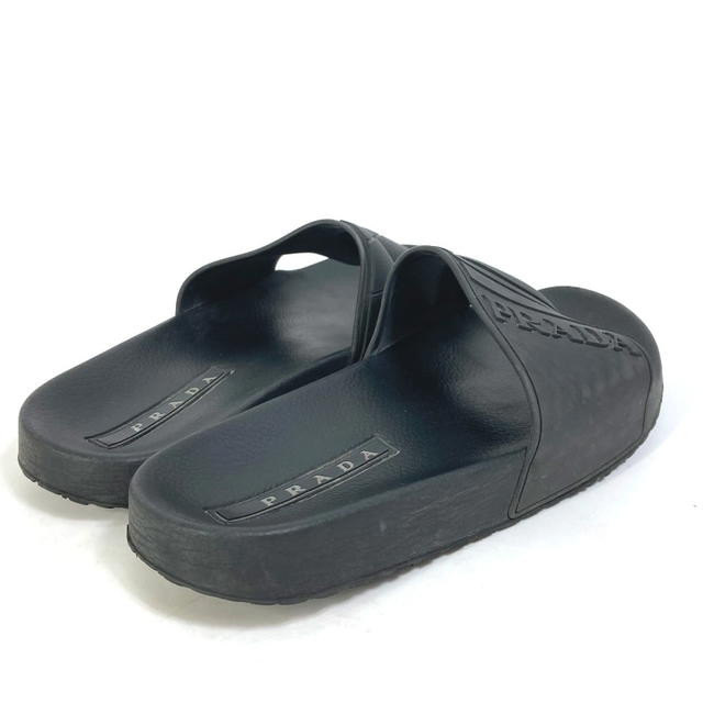 Prada PRADA 4X3204 logo Shoes Shower Sandals Pool Sandals Sandals rubber Black - view 2