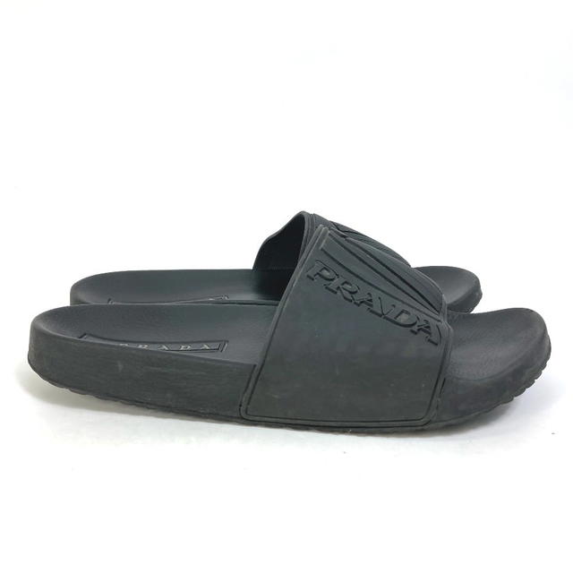 Prada PRADA 4X3204 logo Shoes Shower Sandals Pool Sandals Sandals rubber Black - view 3