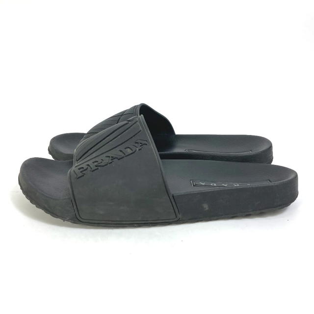 Prada PRADA 4X3204 logo Shoes Shower Sandals Pool Sandals Sandals rubber Black - view 4