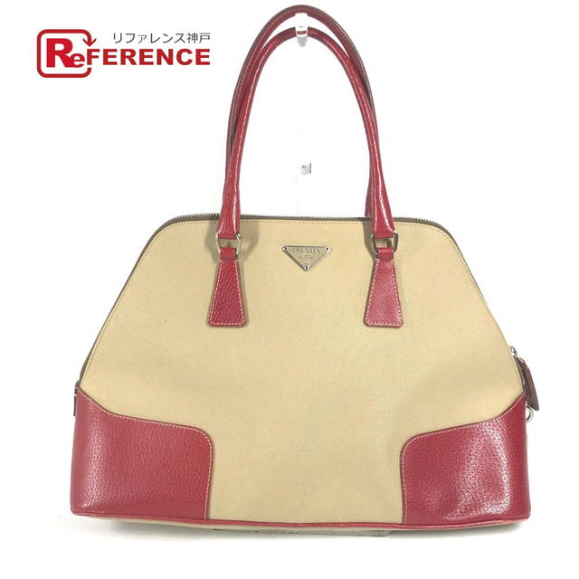 Prada PRADA BN0081 Bicolor triangle logo plate Shoulder Bag Hand Bag Tote Bag - view 1
