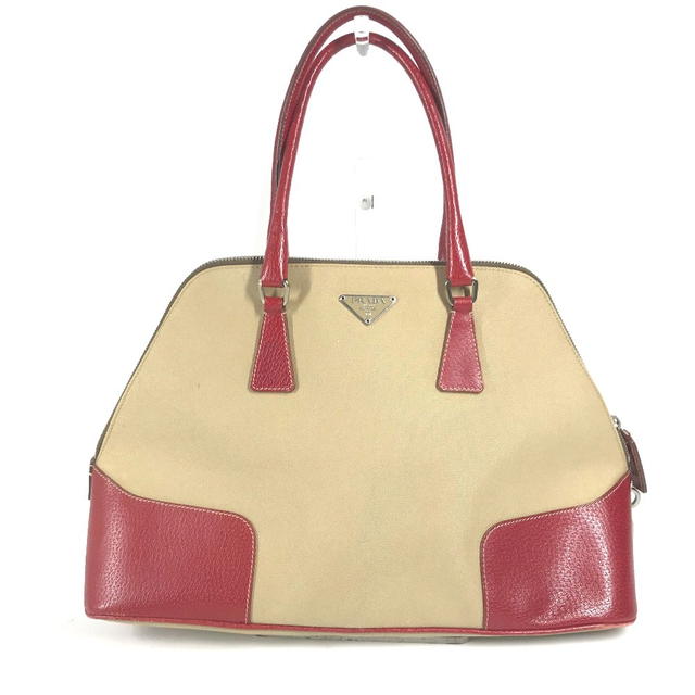 Prada PRADA BN0081 Bicolor triangle logo plate Shoulder Bag Hand Bag Tote Bag - view 2