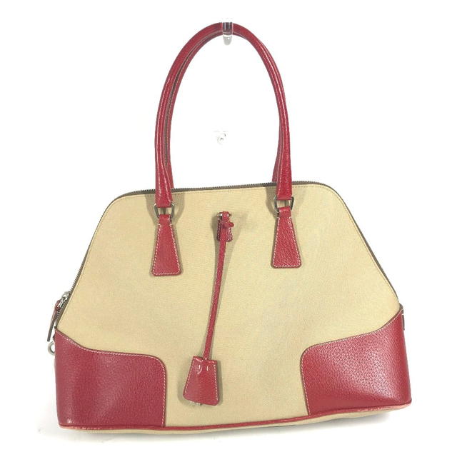 Prada PRADA BN0081 Bicolor triangle logo plate Shoulder Bag Hand Bag Tote Bag - view 3
