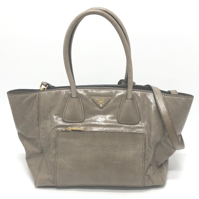 Prada PRADA BN2626 logo 2WAY Handbag Shoulder Bag Triangle Plate Tote Bag - view 2