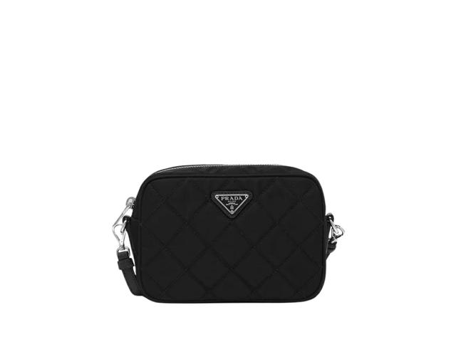 Prada Prada Chain Bag In Tessuto Nylon With Silver Metal Hardware Black - view 1