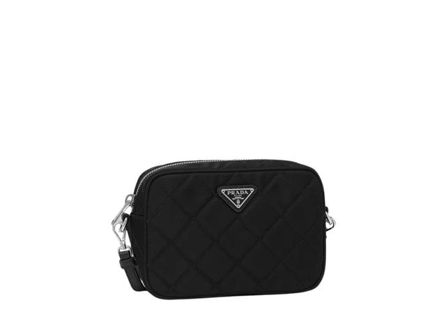Prada Prada Chain Bag In Tessuto Nylon With Silver Metal Hardware Black - view 2