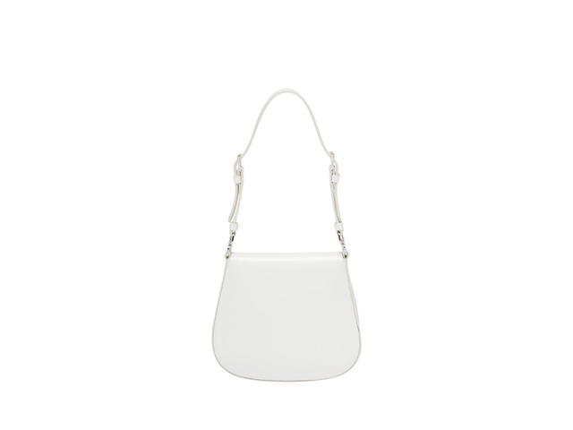 Prada Prada Cleo Brushed Leather Mini Bag White - view 2