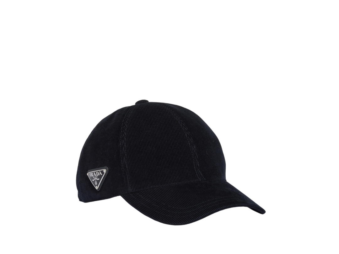 Prada Prada Corduroy Baseball Cap In Fabric Navy