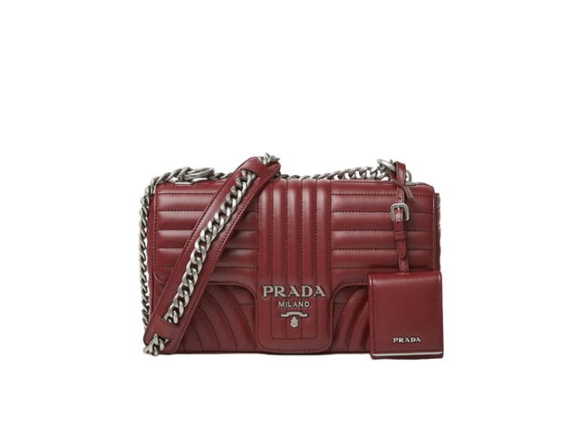 Prada Prada Diagramme Crossbody Bag Red - view 1