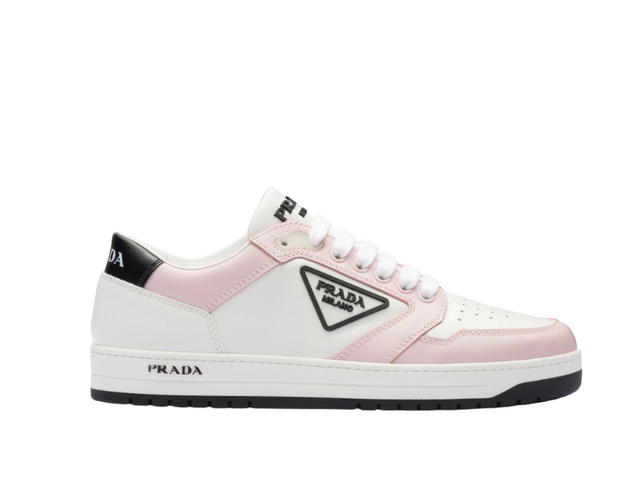 Prada Prada District Perforated Leather Sneakers White Alabaster Pink - view 1