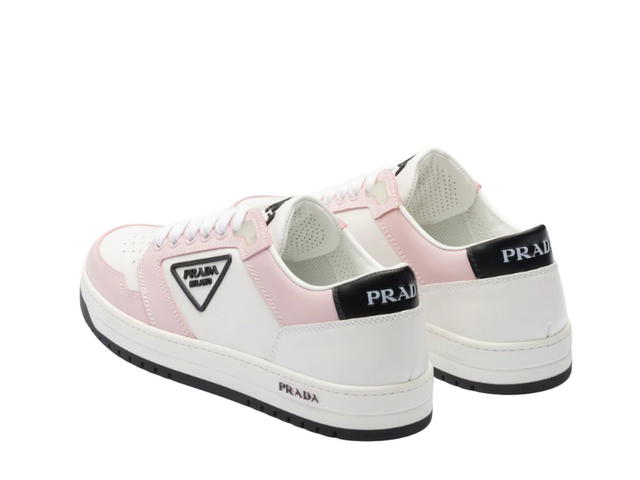 Prada Prada District Perforated Leather Sneakers White Alabaster Pink - view 3