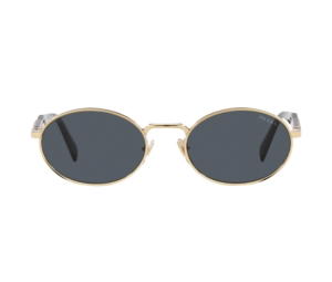 Buy Prada Eyewear Oval-Frame Sunglasses With Pale Gold Metal Frame Black at Sasom – Authentic and Ready to Ship