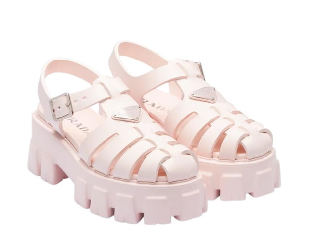Prada Prada Foam Rubber Sandals Alabaster Pink - view 3