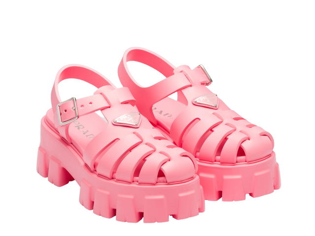 Prada Prada Foam Rubber Sandals Begonia Pink - view 3