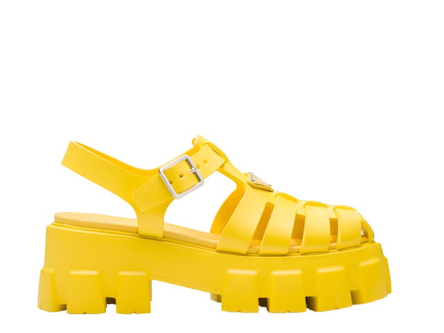 Prada Prada Foam Rubber Sandals Sunny Yellow - view 1