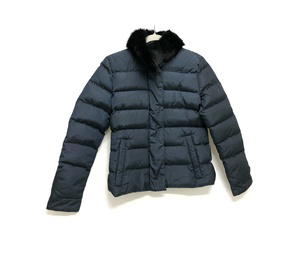 Buy PRADA fur Down jacket down / Nylon Navy at Sasom – Authentic and Ready to Ship